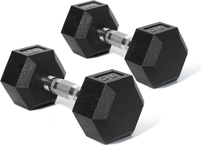 RitFit 5-650 LBS PVC Encased Hex Dumbbell Sets with Optional Rack for Home Gym, Hand weight with Chrome Handle for Strength Training, Workouts