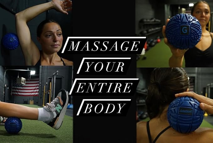 Large Trigger Point Massage Ball - 4.75 Inch Hard Rubber Therapy Ball for Myofascial Massage - Deep Tissue Massager for Myofascial Release (Also for Exercise and Pressure Point Recovery)