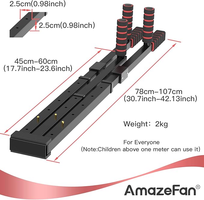 AmazeFan Leg Stretcher, 3 Bar Leg Split Stretching Machine, Flexibility Stretching Equipment for Ballet, Yoga, Dance, Martial Arts, MMA, Home Gym Exercise[US. Patent Design]