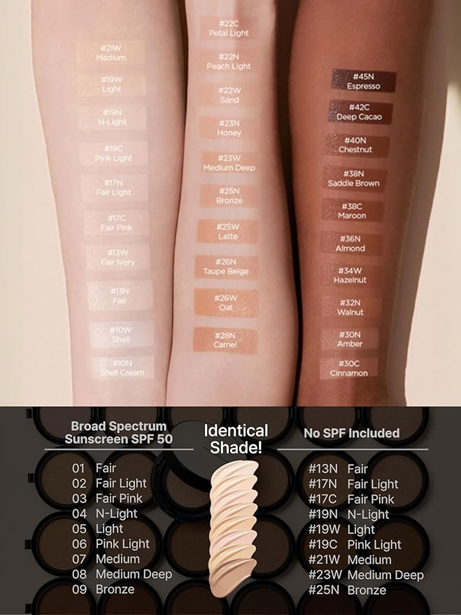 [JUNGSAEMMOOL OFFICIAL] Essential Skin Nuder Cushion (07 Medium) | Refill Included | Natural Finish | SPF50 Broad Spectrum | Makeup Artist Brand