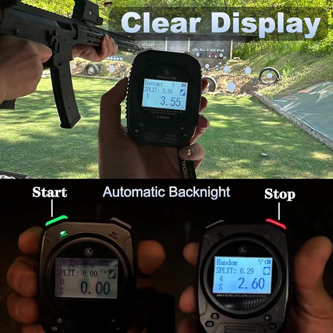 Shot Timer for Shooting Competition,Official Shot Timers in IPSC,Seamless Connection Device,Shooting Timer for Training&Dry Fire