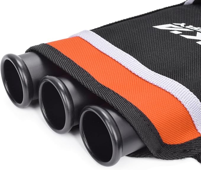 Archery Arrow Quiver Holder, 3-Tubes Hip Quiver Arrow Bag with Adjustable Belt for Youth & Adults Arrows Hunting Target Practicing