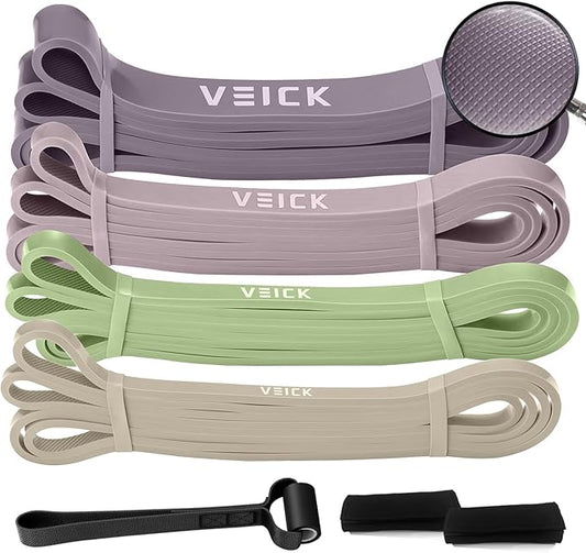 VEICK Resistance Bands for Working Out, Exercise Bands, Workout Bands, Pull Up Assistance Bands, Long Heavy Stretch Bands Set for Men and Women, Power Weight Gym at Home Fitness Equipment