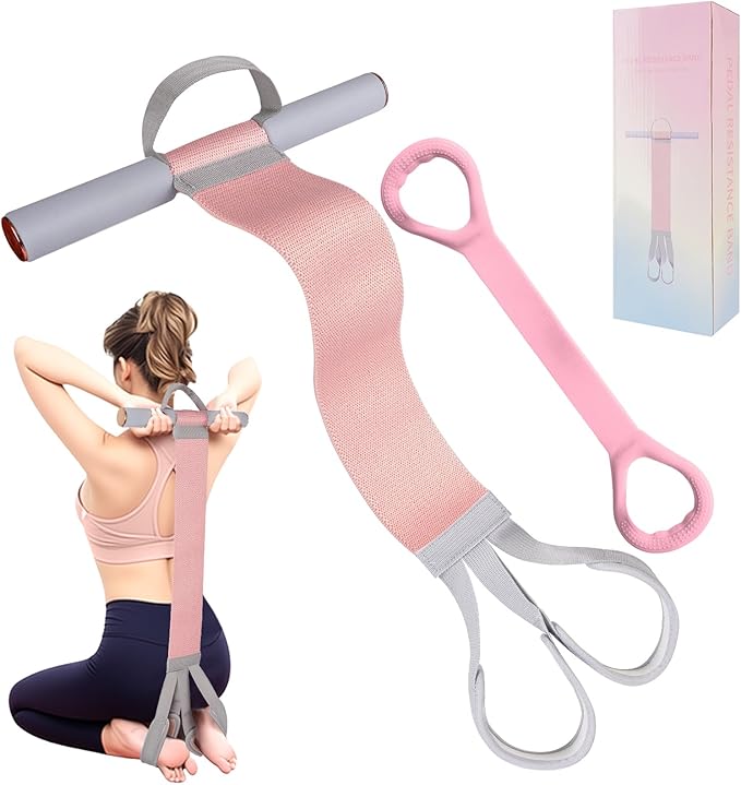 120LB Fabric Resistance Band with Handles,Non-Slip Pedal Puller Resistance Band for Strength Muscle Training-Thicken Fabric Fitness Resistance Bands for Full Body Toning,Physical Therapy