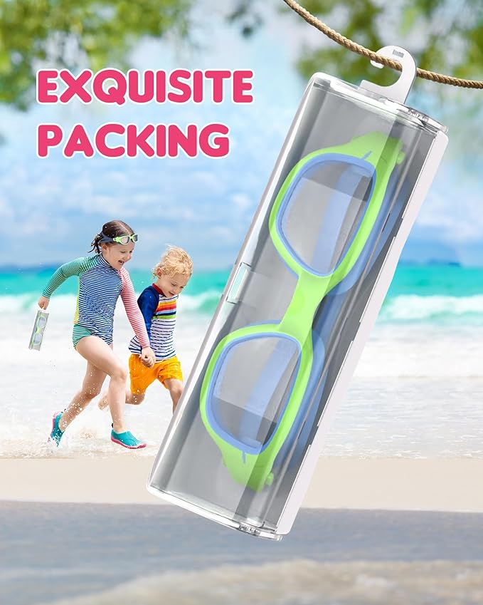 Kids Swim Goggles,Swimming Goggles for Kids 6-14, Anti-Fog UV Protection Pool Glasses for Boys Girls