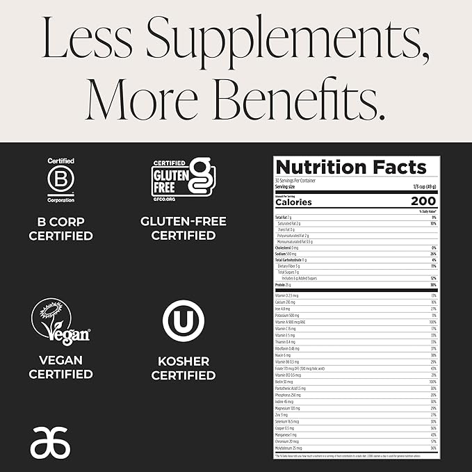 Arbonne EssentialMeal Meal Replacement Shake - Protein Shake, Vegan Protein Powder, Complete Daily Nutrition, Chocolate