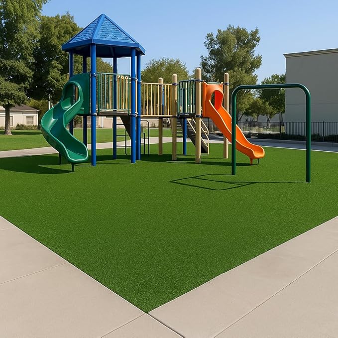 Ottomanson Artificial Turf Golf Hitting Mat 6'6" x 7' Indoor/Outdoor Waterproof Synthetic Fake Grass for Putting Practice Baseball Football Sports Gym Backyard, Custom Size 2' up to 30'