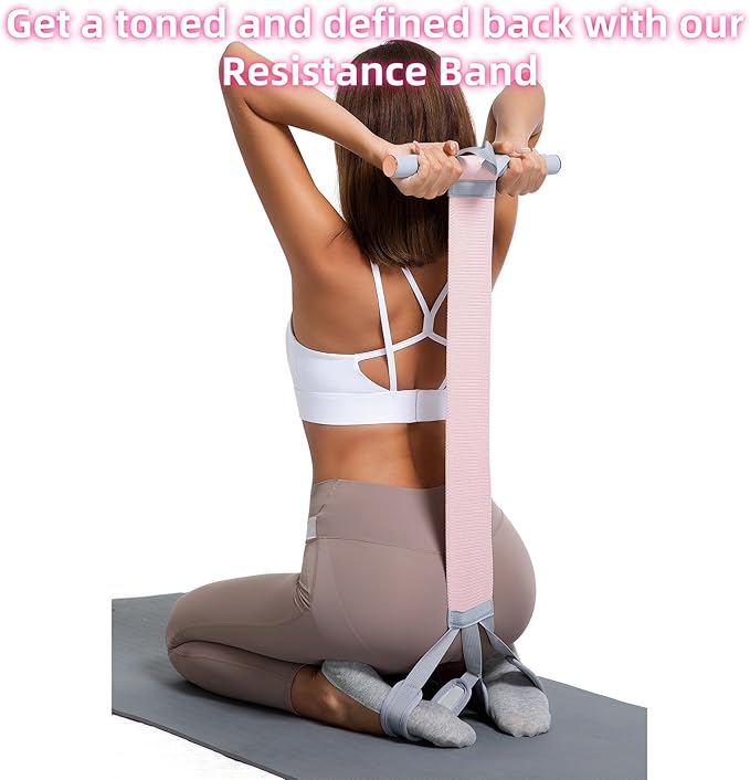 Multifunctional Tension Rope Set – Sit-Up Assistance, Knitted Fitness Equipment for Abdominal/Waist/Arm/Leg Stretching & Weight Loss Training，Gift a 90 Pound Knitted Resistance Strap