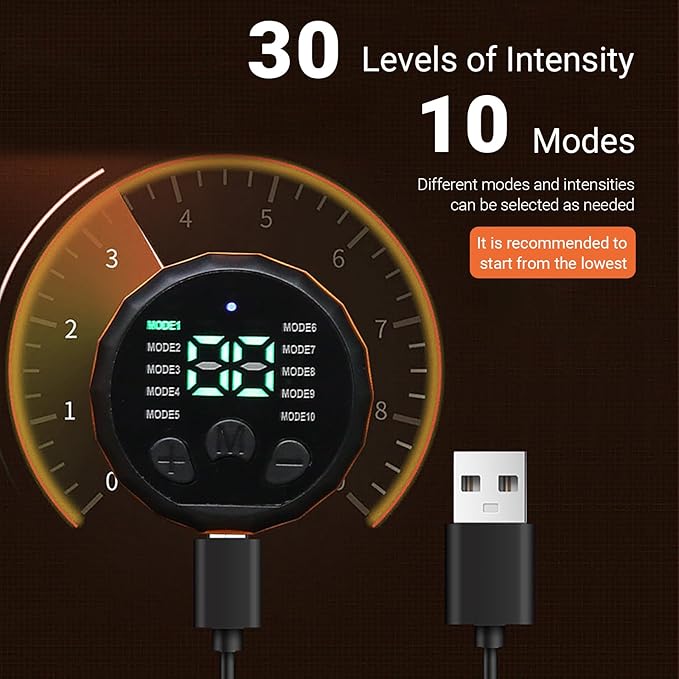 Ab Stimulator Muscle Toner, Abs Stimulator Machine Workout Equipment for Men Women Abdomen Home Office Exercise