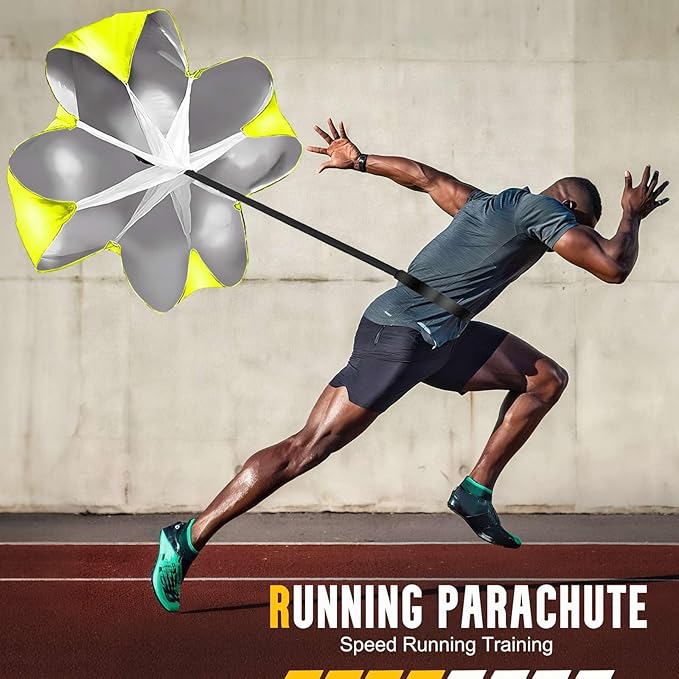 Agility Ladder, Soccer Training Equipment Set, 4 Agility Hurdles, 20ft Speed Ladder, Running Parachute, 12 Football Cones, Jump Rope | Soccer Basketball Athletes Speed Training