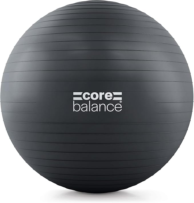 Exercise Ball for Workouts, Anti-Burst and Slip Resistant, Swiss Yoga Ball for Pregnancy, Stability, Fitness and Physical Therapy, 4 Sizes, with Pump