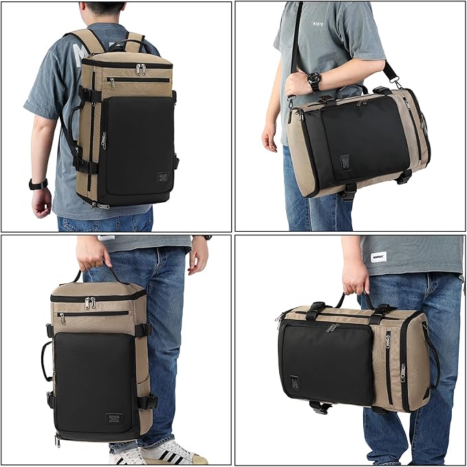 Kalesi Gym Duffle Bag Backpack 4-Way Waterproof with Shoes Compartment for travel Sport Hiking laptop