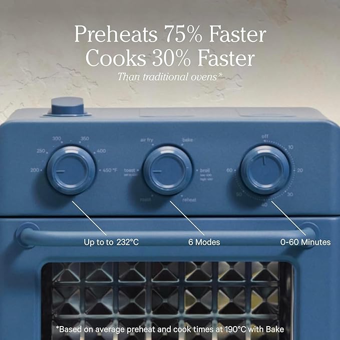 Our Place Wonder Oven | 6-in-1 Air Fryer & Toaster Oven with Steam Infusion | Compact, Countertop Friendly, Fast Preheat, Multifunctional | Air Fry, Toast, Roast, Bake, Reheat & Broil | Spice