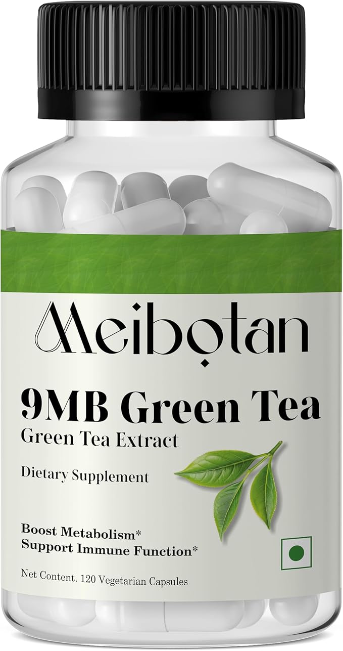 Green Tea Extract Capsules 500mg Standardized EGCG - 3X Strength for Natural Energy - Heart Support with Polyphenols - 120 Veggies Capsules