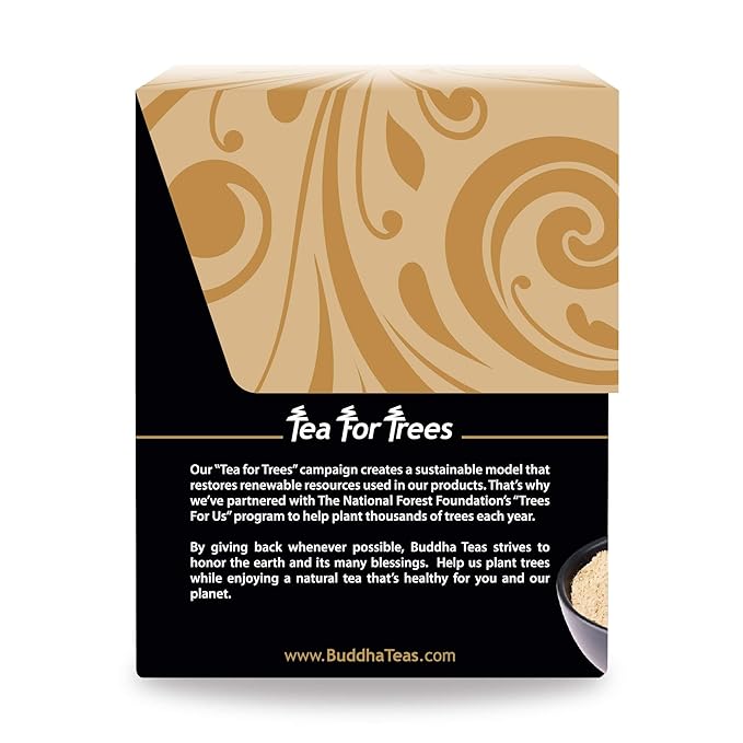 Buddha Teas Organic Maca Tea - OU Kosher, USDA Organic, CCOF Organic, 18 Bleach-Free Tea Bag