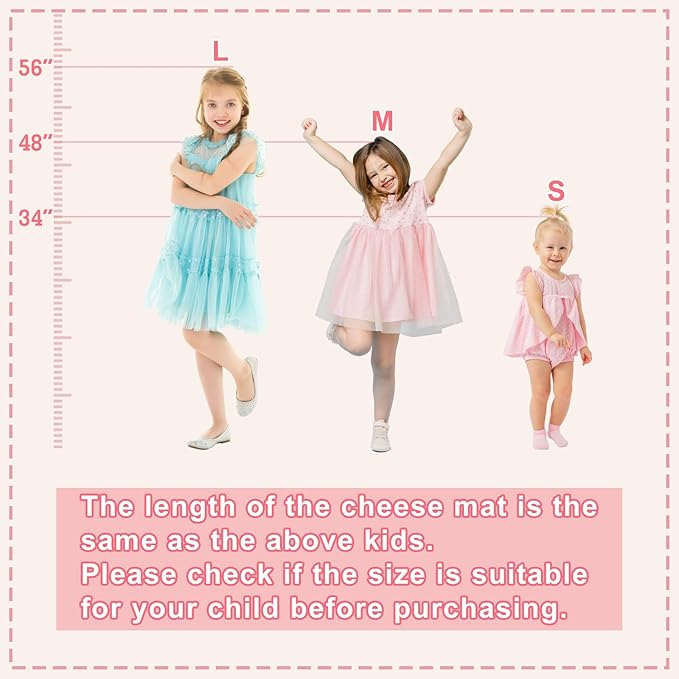 Kangaroo Hoppers Incline Gymnastics Mat, 48”x24”x14” / 56"x28"x15" / 34”x24”x13” Folding Wedge for Kids Tumbling, Skill Training, Multiple Colors Cheese Mat for Gymnastics, Home Gym Exercise