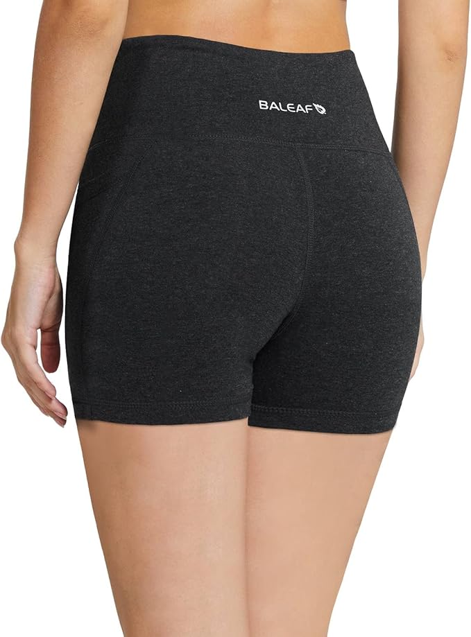 baleaf Women's 8"/ 5"/ 3" Biker Shorts High Waist Yoga Workout Gym Running Volleyball Spandex Shorts with Pockets