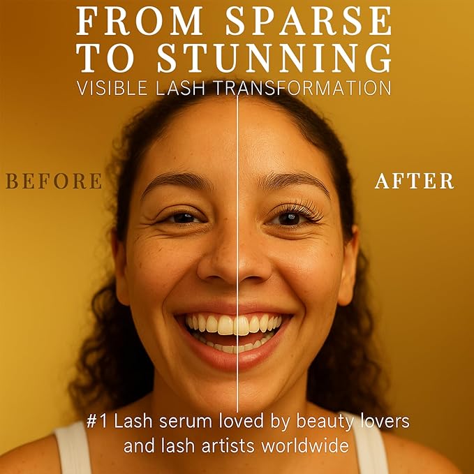 Lash Serum for Eyelash Growth - Premium Eyebrow Growth Serum Advanced Eye Lash Serums for Longer, Fuller, Thicker Lashes with Natural & Vegan Formula for Sensitive Eye