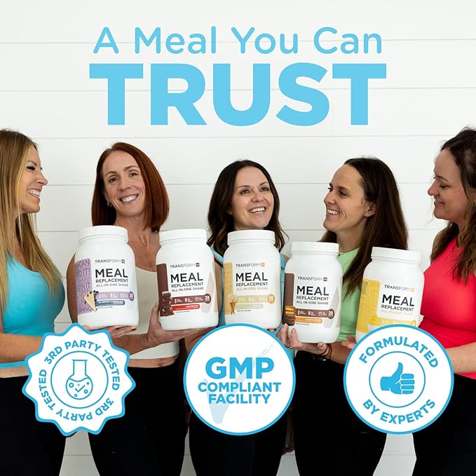 TransformHQ Meal Replacement Shake Powder 28 Servings (Chocolate Peanut Butter) - Gluten Free, Non-GMO