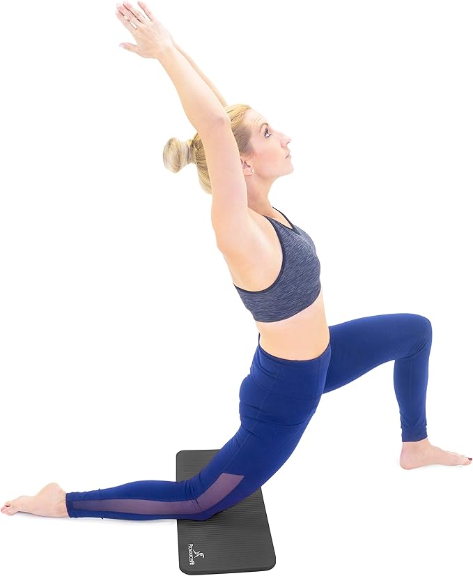 ProsourceFit Extra Thick Yoga Knee Pad and Elbow Cushion 15mm (5/8”) Fits Standard Mats for Pain Free Joints in Yoga, Pilates, Floor Workouts