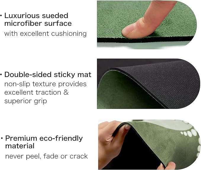 Knsbk Large Round Yoga Mat 4.6'X3.5mm for Exercise Premium Extra Thick, Ultra Comfortable, Non Slip, Meditation Mat