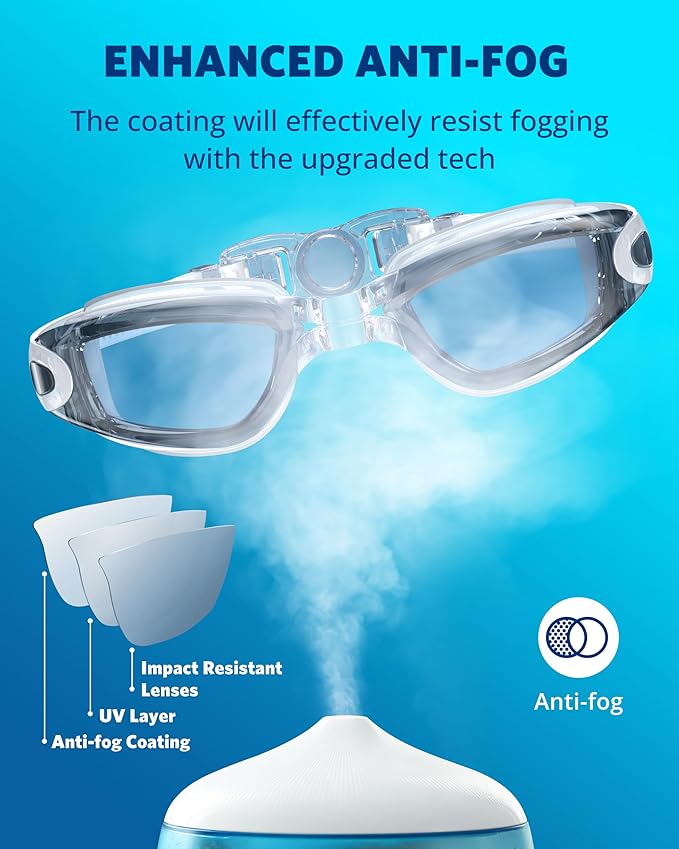 Aegend Swim Goggles, Swimming Goggles No Leaking Full Protection Adult Men Women Youth