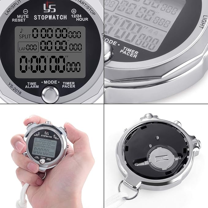 LAOPAO Melt Stopwatch, Clock Daily Rainproof Digital Timer for Sports Match,Competition,Coach,Referee,Training,Timing
