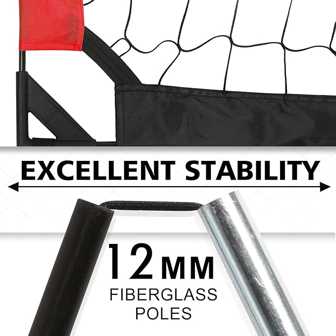 Kids Soccer Goal for Backyard, 6x4 9x5 FT Portable Soccer Nets Pop Up with Ball, Agility Ladder, Cones, Target & Carry Bag for Toddler Youth Outdoor Indoor Training Practice Sports Games Play