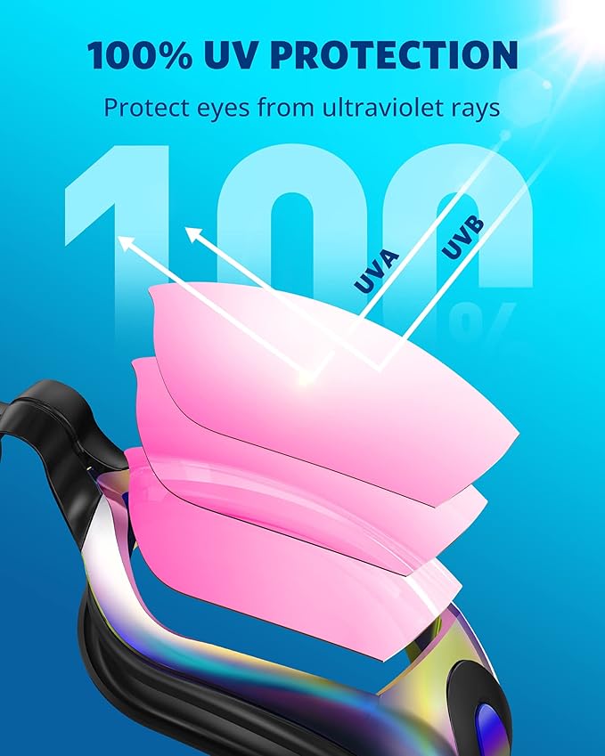 Aegend Swim Goggles, Swimming Goggles No Leaking Full Protection Adult Men Women Youth