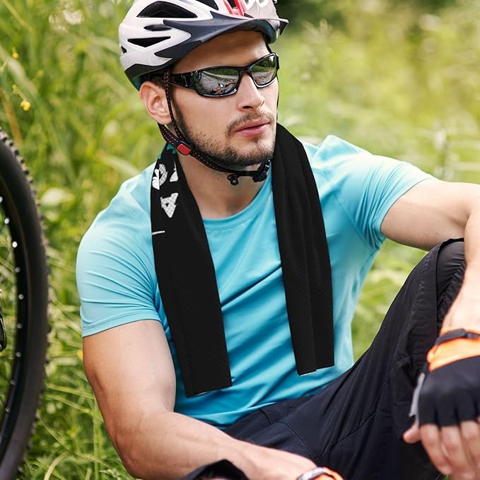 Custom 1-100PCS Cooling Sports Towel, Personalized Photo Logo Soft Cold Exercise Towel for Neck and Face Customized Quick-Drying Cooling Wrap Fitness Workout Sweat Towel 12"x40" (1)