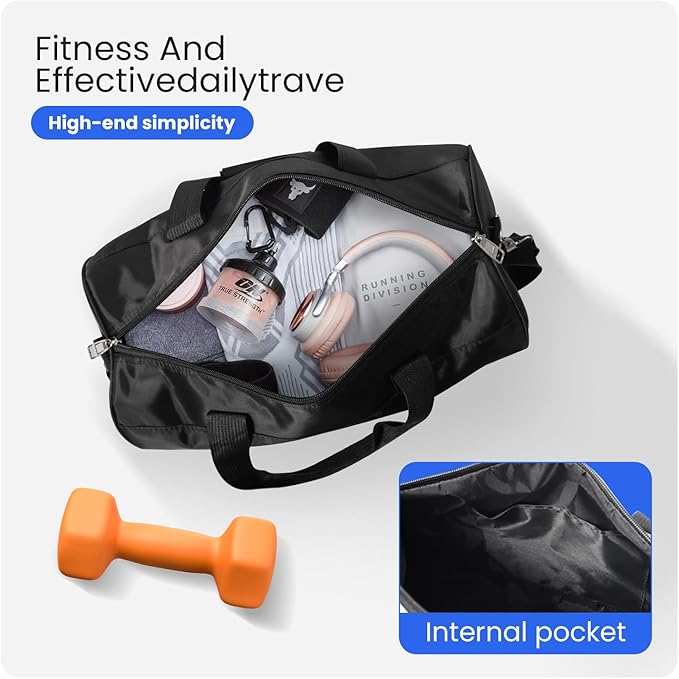 C&F BOGMOST Small Gym Bag for Travel & Duffel - 20 Inch Lightweight Carry On Bag for Men & Women, Mini Duffel Bag,Perfect for Sports, Weekend Trips, and Overnight Stays, Purple