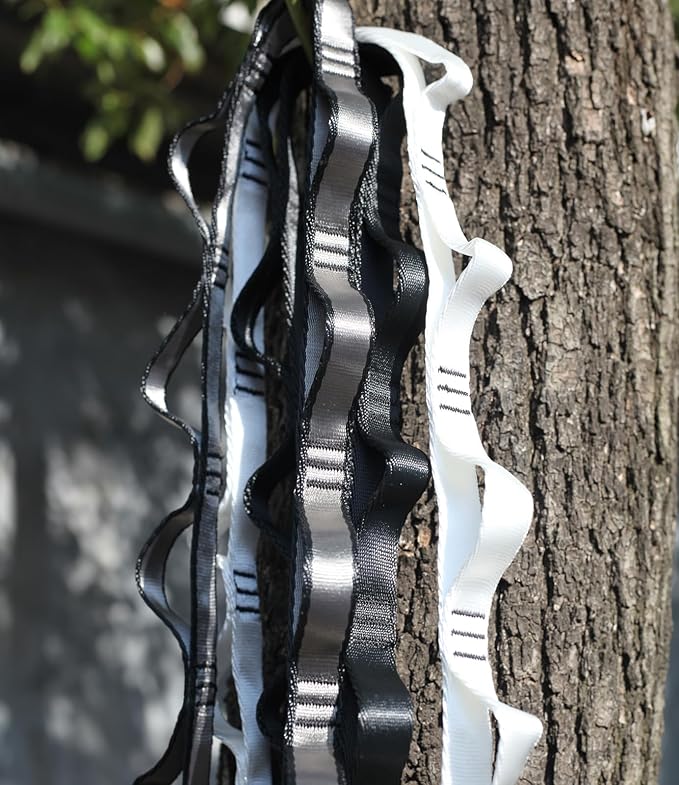 10PCS Nylon Daisy Chain Straps 23 KN for Aerial Yoga Hammock Swing Adjustable Aerial Silk Extender Hanging Rope for Aerial Yoga Belts 3.6FT 5.9FT Long