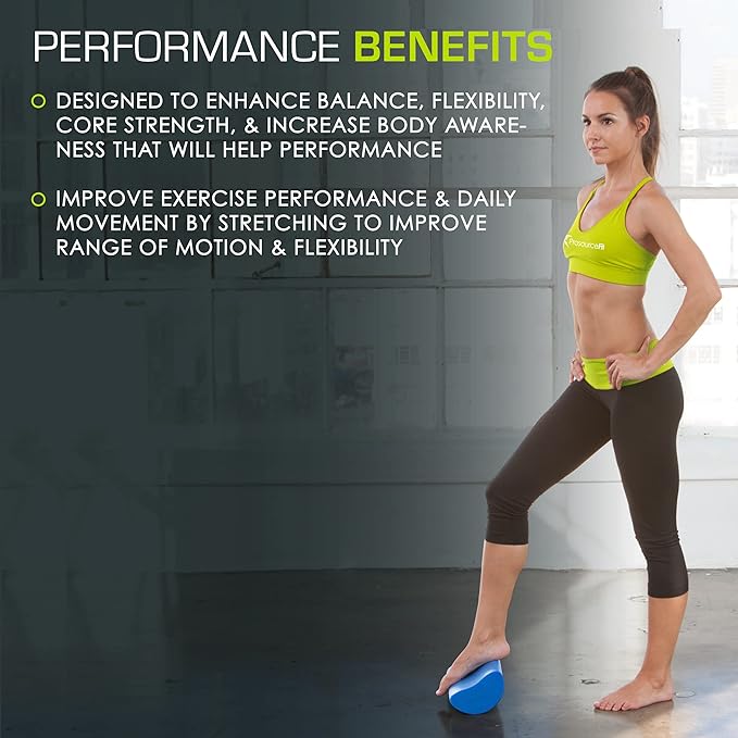 ProsourceFit Flex Foam Rollers for Muscle Massage, Physical Therapy, Core & Balance Exercises Stabilization