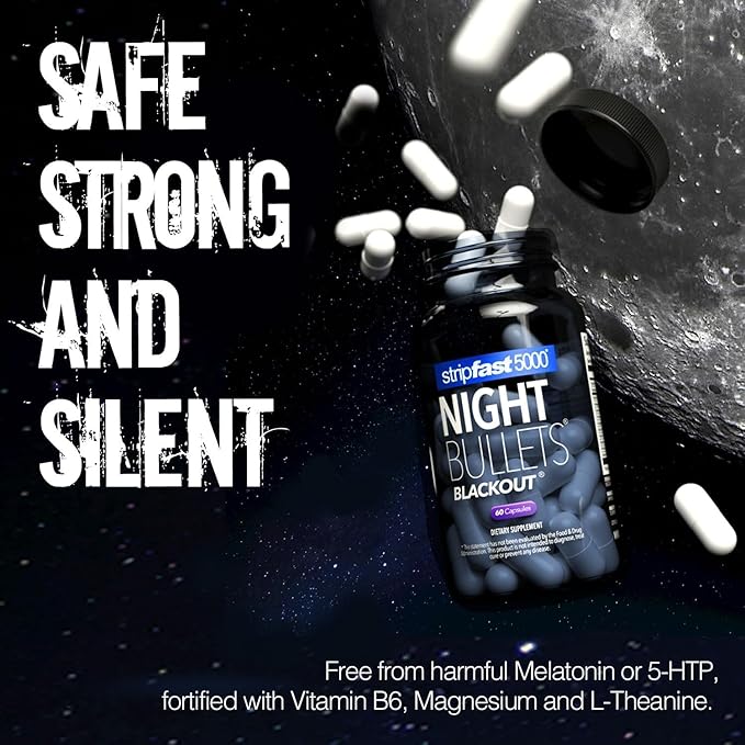 stripfast5000 Night Bullet Capsules for Women and Men - 60 Count