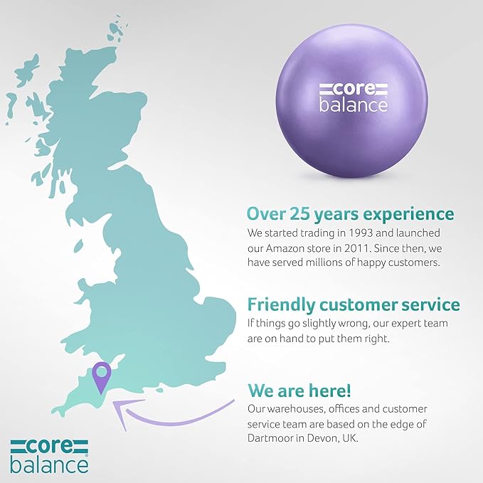 9 Inch Anti Burst Pilates Ball - Mini Exercise Ball for Yoga, Barre, Stretching and Core Stability Workout