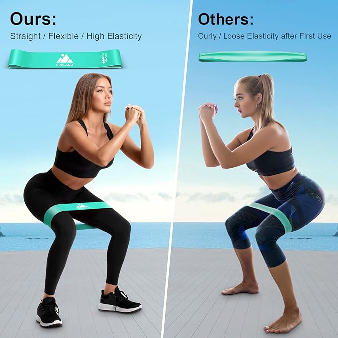 Resistance Bands Set, Workout Bands with Handles, Door Anchor, Ankle Straps and Carry Bag, Exercise Bands for Shape Body and Home Workouts