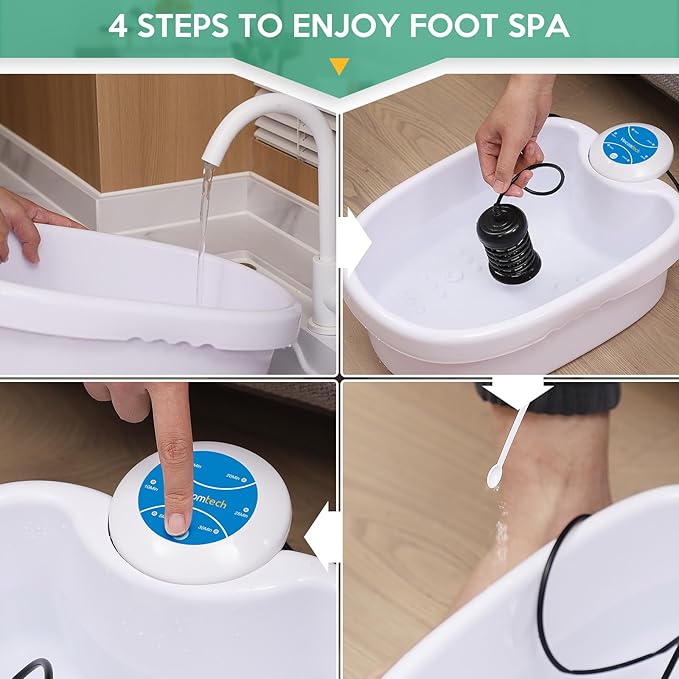 Ionic Foot Bath Detox Machine - Detox Foot Spa System for Home, Salon, Spa Club with 2 Arrays and 100 Tub Liners