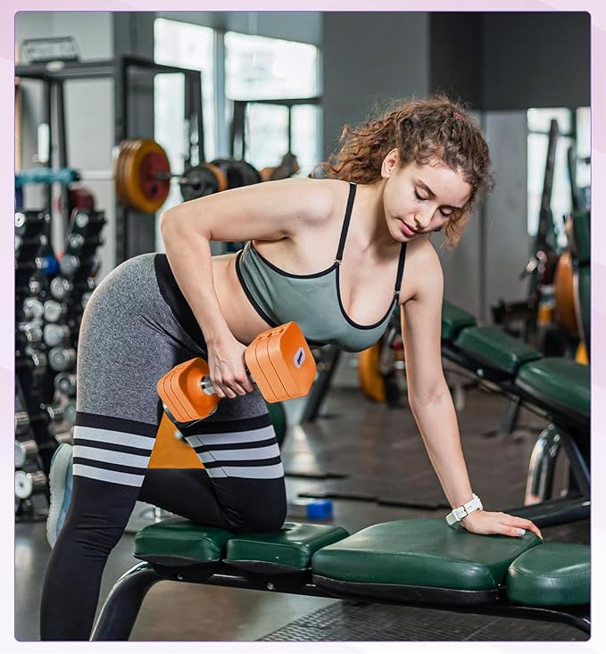 15LB 20LB 50LB Adjustable Dumbbell Set Free Weights Dumbbells Set for Women Men Hand Weights Sets Adjust Dumbbell Weight Sets for Home Gym Exercise Workout Strength Training Equipments