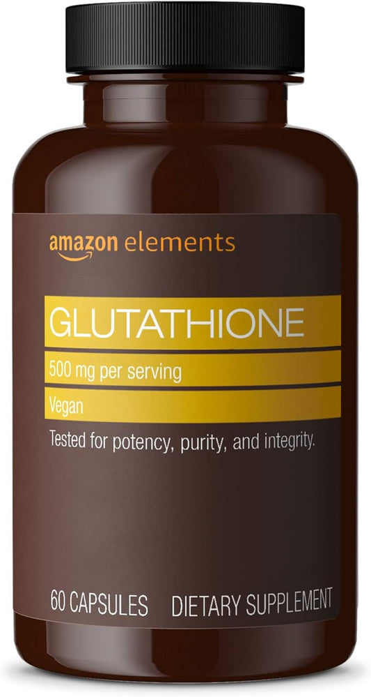 Amazon Elements Glutathione 500mg 60 Capsules
