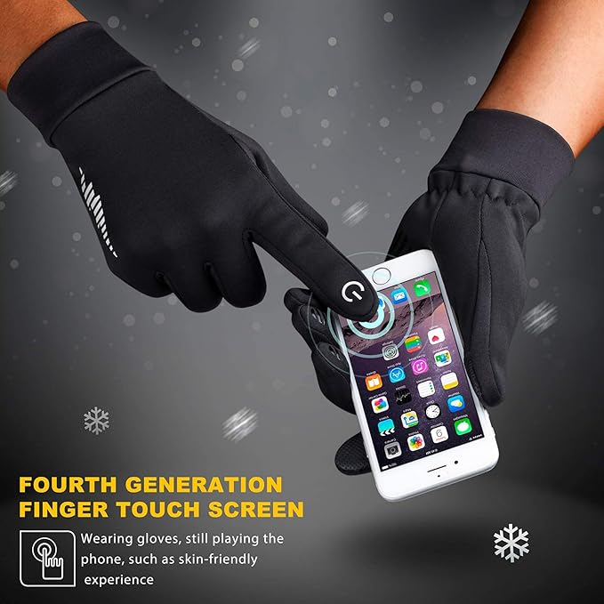 SIMARI Winter Gloves Women Men Ski Snow Gloves Liner Thermal Warm Touch Screen, Suit for Running, Cycling, Biking, Hiking, Driving, Walking, Typing, Freezer Work, Sports, Soccer, Shooting, Gaming 102