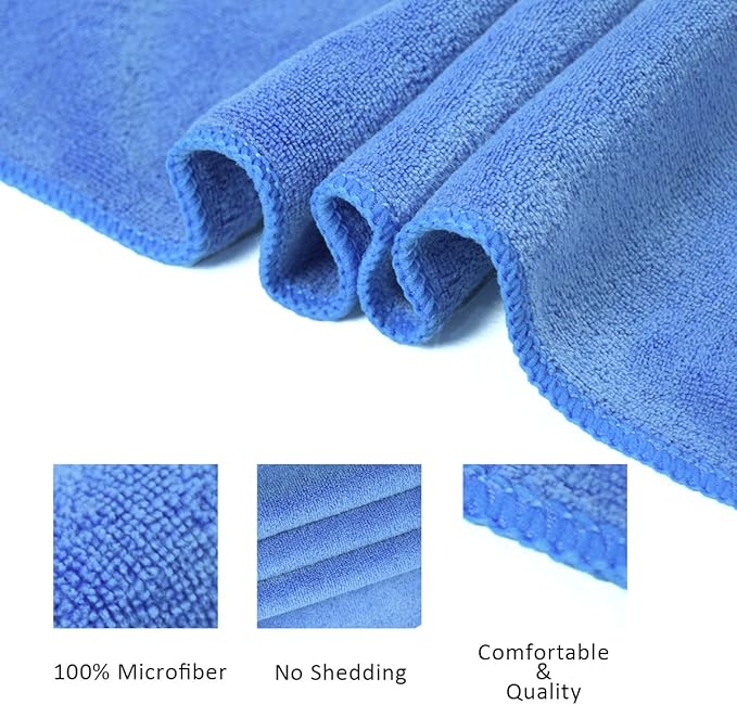 JML Microfiber Towels, Bath Towel Set (6 Pack, 27" x 55") - Extra Large, Soft, Absorbent, Fast Drying Bathroom Towel for Shower, Swimming, Fitness, Sport, Yoga, Peach/Grey/Blue