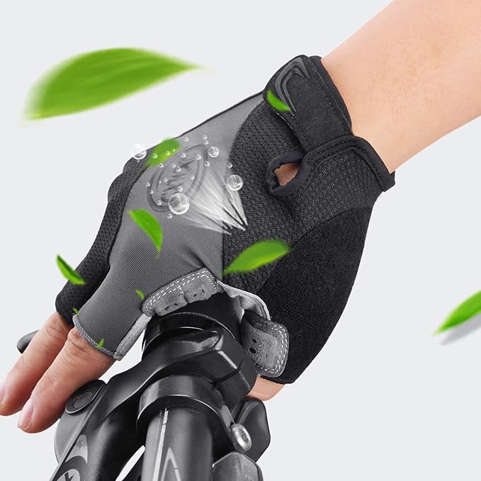 CXWXC Cycling Gloves for Men Women - Breathable Gel Road Mountain Bike Riding Gloves - Anti-Slip Bike Glove for Fitness Cycling Training Outdoor Sports