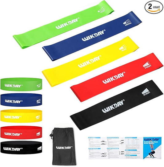 Resistance Bands for Working Out Exercise Loop Bands Workout Bands Set for Men Women Body Stretching, Crossfit Training, Home Workout, Physical Therapy, Booty Legs, Set of 5