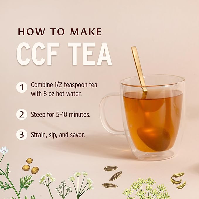 Banyan Botanicals CCF Tea (Cumin, Coriander, Fennel) – Organic Traditional Ayurvedic Detox Tea For Supporting Digestion & Gentle Cleansing* – ½ lb. – Non-GMO Sustainably Sourced Vegan