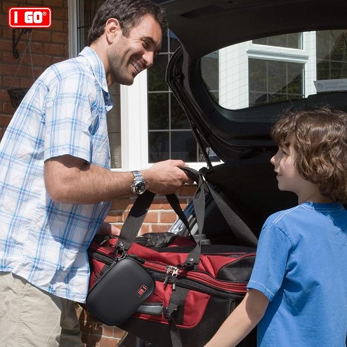 I GO 85 Pieces Hard Shell Mini Compact First Aid Kit, Small Personal Emergency Survival Kit for Travel Hiking Camping Backpacking Hunting Marine Car