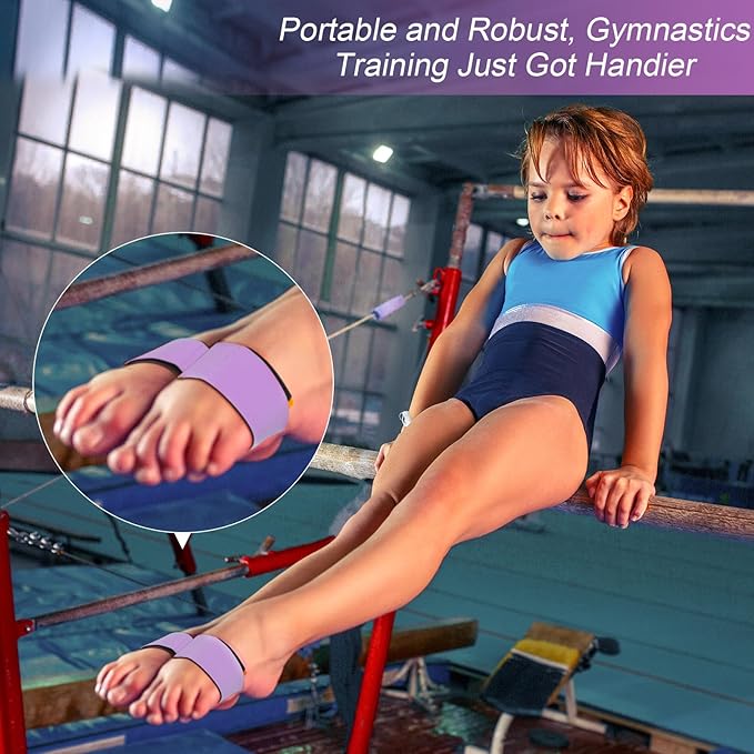 Shappy 2 Pairs Gymnastics Sticky Toes Tumbling Equipment, Cheer Coach Essentials, Back Handspring Helper for Stunt Coach, Athlete Adjustable Bands, Help Training Back Flip Tuck