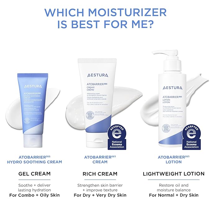 AESTURA ATOBARRIER365 Hydro Soothing Gel Cream Moisturizer with Ceramides for Moisture Barrier Repair | Lightweight Hydration, Instant Cooling, Suitable for Sensitive Skin, 60ML / 2.03 fl.oz.