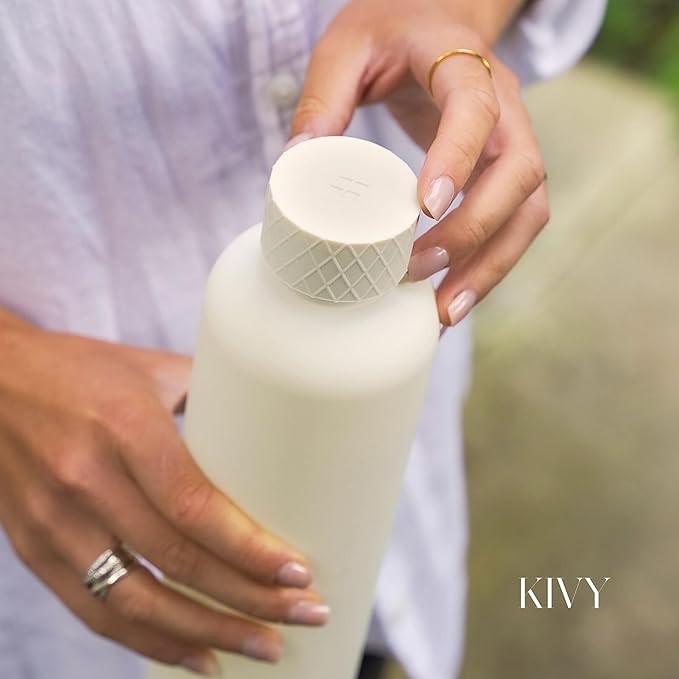 KIVY Slim Water Bottle 50oz [Lightweight & Shatterproof] - Reusable Tritan Water Bottle - Leak Proof Water Bottle for Women & Men - No Spill - Dishwasher Safe