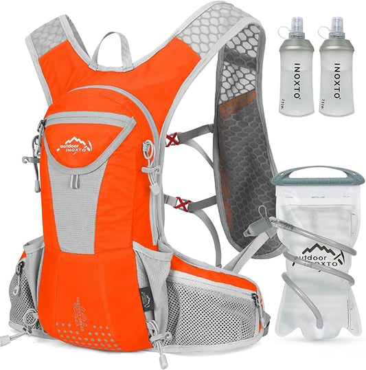 Hydration Pack Backpack, Lightweight Water Backpack with 2L Leakproof Hydration Bladder Daypack for Men Women,Running Hydration Vest for Outdoor Trail