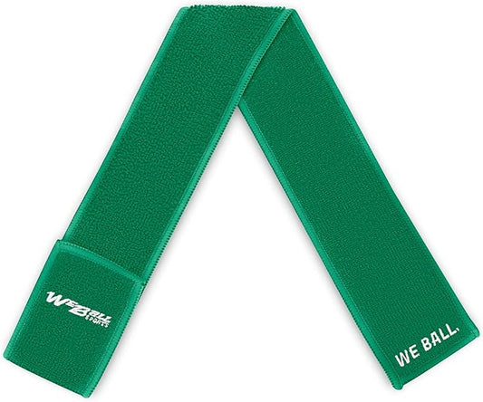 Streamer Football Towel, Sports Towel with Hook and Loop Fastener to Clean Football Visor and Gloves (Green, Adult)